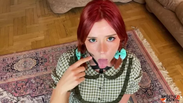 Teen gets face fucked gag, standing fucked, hard doggy and a big load facial cum in face and swallow watch online or download