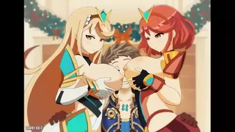 2 X Sex - Mythra x Pyra - NSFW; gif; animation; big tits; big boobs; 3D sex porno  hentai; [Xenoblade Chronicles 2] watch online or download