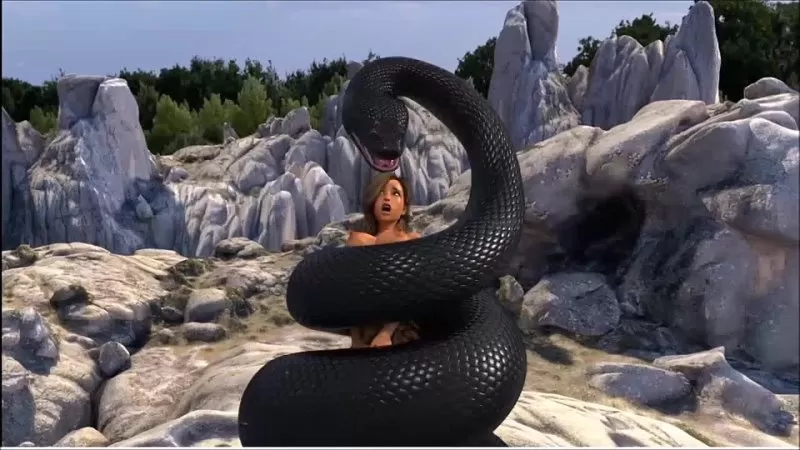 Animal Snake With Girl - Snake vore girl naked head first 6 watch online or download