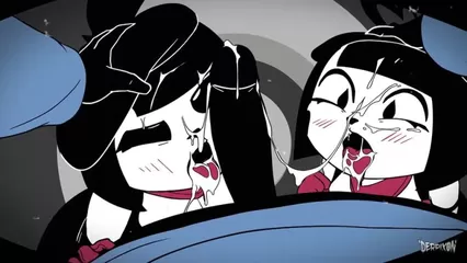 Cartoon Animated - Mime and Dash by Derpixon Straight 2D Animated Cartoon Hentai Rough Blowjob  Deepthroat Clown girl FYE watch online or download