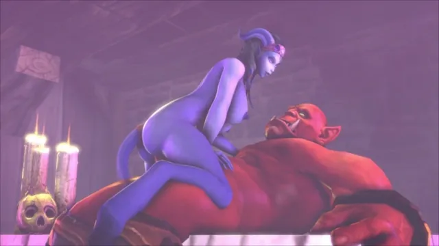 Draenei x Orc (Warcraft sex) watch online or download