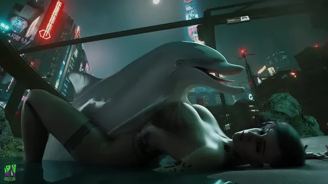 Judy and Dolphin zoophilia (Cyberpunk 2077) watch online or download