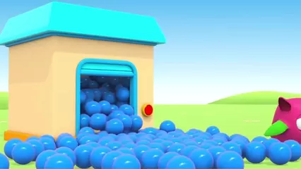Совенок Хоп Хоп Играет В Разноцветный Песок - Развивающие Мультики.