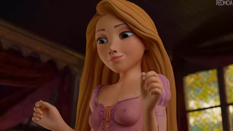Tangled Porn Animated Gif - Rapunzel - footjob; foot fetish; masturbation; cum; tits view; cute girl;  3D sex porno hentai; (by Redmoa) [Disney; Tangled] watch online or download