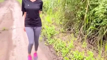 Fuccking In Parks - Very Risky Public Fuck with a Beautiful Girl at Jogging Park watch online  or download