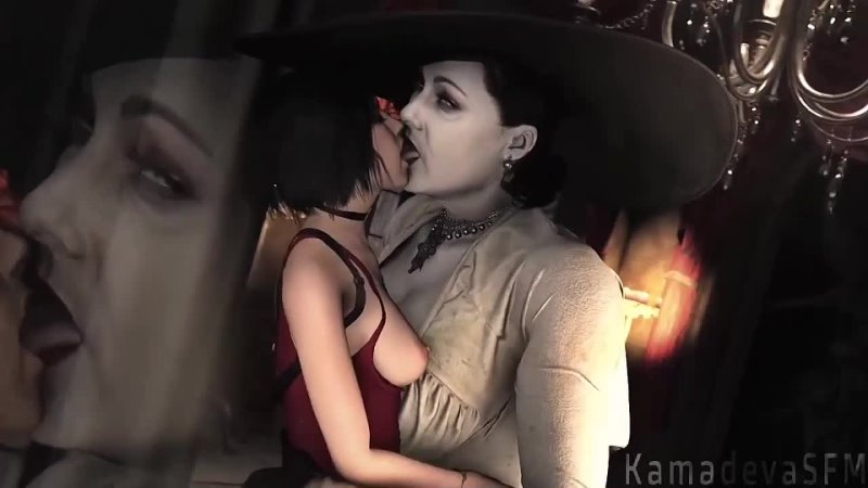Resident Evil Lesbian Xxx - Lady Alcina Dimitrescu x Ada Wong - femdom; yuri; lesbian; oral sex;  kunilingus; 3D sex porno hentai; [Resident Evil 8: Village] watch online or  download