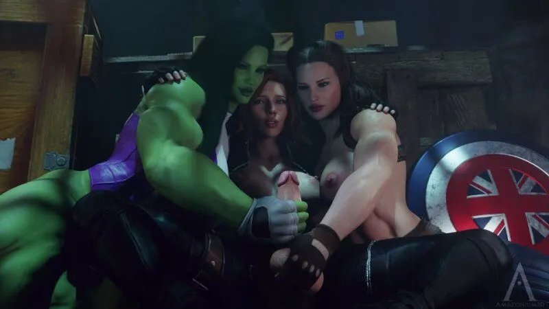 Free Cartoon Hulk Fucking - She-Hulk, Widow And Carter - 3D Porn / 3Dãƒãƒ«ãƒŽ watch online or download
