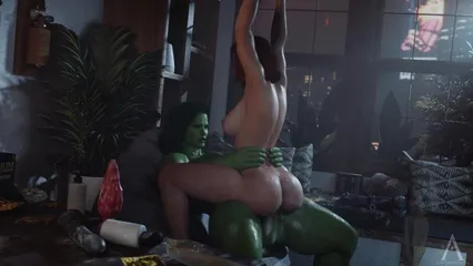 Hulk - She-Hulk And Widow - 3D Porn / 3Dãƒãƒ«ãƒŽ watch online or download