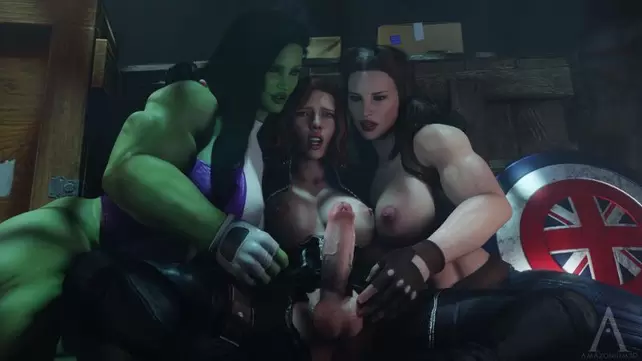 642px x 361px - Hulk and Black Widow - Avengers Porn Parody Game watch online or download