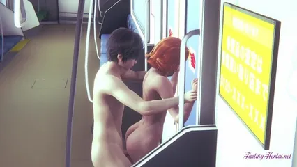 Black Widow - is fucked in the train; doggystyle; big ass; big butt; slut;  whore; 3D sex porno hentai; [Marvel] watch online or download