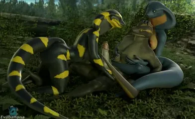 Human Reptile Porn - 3d Yiff by Evilbanana Straight Furry Porn Sex FYE Threesome Snake Lizard  Scalie watch online or download
