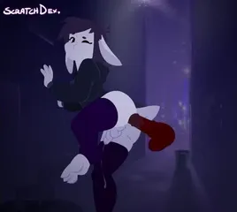 2d Yiff by ScratchDex Furry Porn Sex E621 FYE Femboy rabbit horse cock anal  cum watch online or download