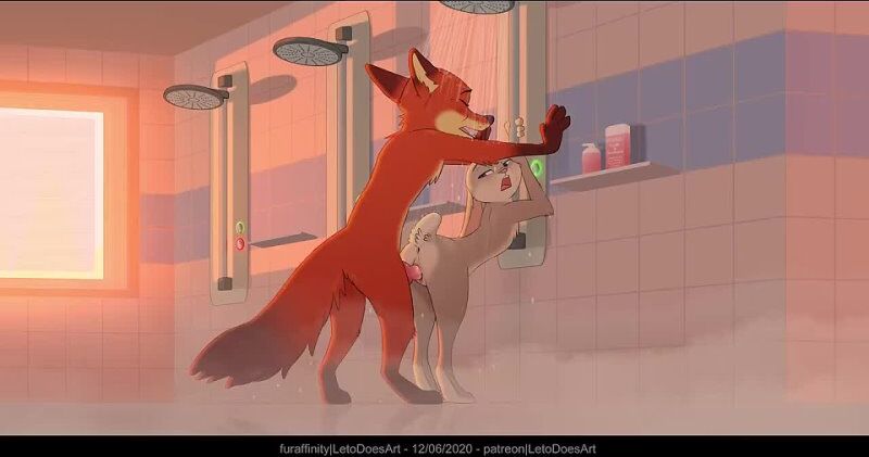 2D Yiff by Letodoesart Furry Porn Sex E621 Straight Nick Judy Fox Rabbit  Zootpia porn R34 Rule34 In the shower FYE watch online or download