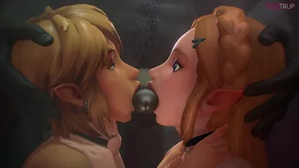Princess Zelda x Link x Ganon - BBC; blacked; interracial; sissy; trap;  femboy; trans; 3D sex porno hentai [The Legend of Zelda] watch online or  download