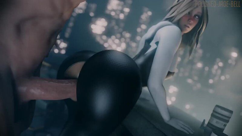 Gwen Stacy - thicc; big butt; big ass; big dick; big cock; doggystyle;  orgasm; 3D sex porno hentai; [Marvel | Spider-Man] watch online or download