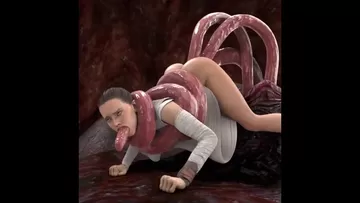 Tentacle Anal - Rey - tentacle; oral sex; blowjob; masturbation; vaginal; anal; double  penetration; rape; 3D sex porno hentai; [Star Wars] watch online or download